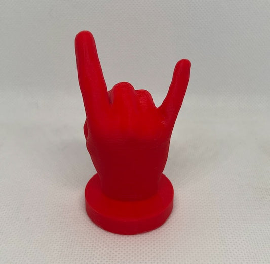 "Devil Horns" 45 Record adapter and LP spinner - 3D Printed    